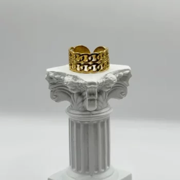 bague double chaîne